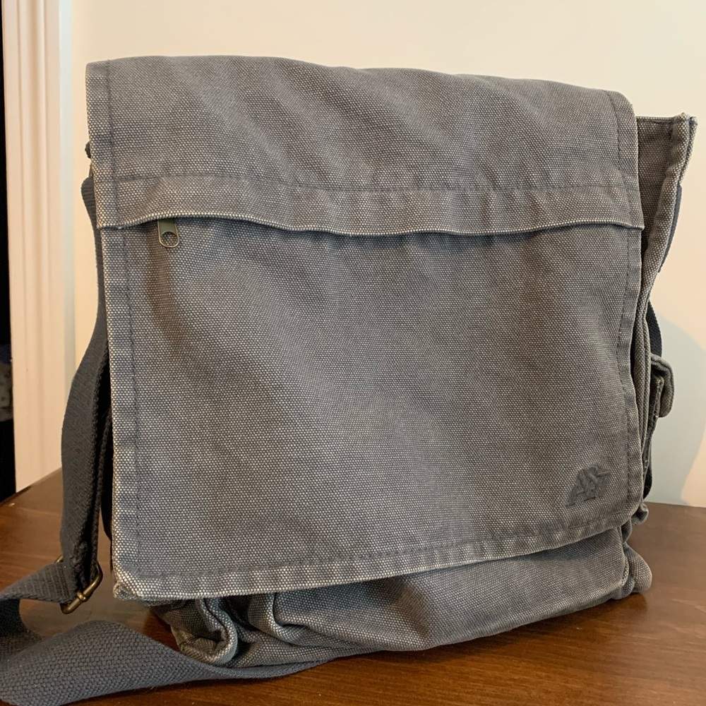 Crossbody shoulder canvas  laptop bag